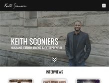 Tablet Screenshot of keithsconiers.com